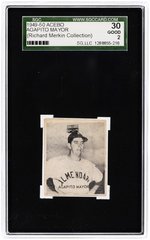 1949-50 ACEBO AGAPITO MAYOR SGC 30 GOOD 2 (RICHARD MERKIN COLLECTION).