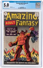 "AMAZING ADULT FANTASY" #9 FEBRUARY 1962 CGC 5.0 VG/FINE.