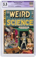 "WEIRD SCIENCE" #15 (#4) NOVEMBER-DECEMBER 1950 CGC 3.5 VG- MODERATE (C-3) RESTORED.