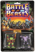 BATTLE BEASTS SERIES 1 CARDED FIGURE TRIO.