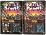 BATTLE BEASTS SERIES 1 CARDED FIGURE TRIO.