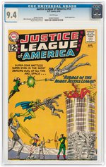 "JUSTICE LEAGUE OF AMERICA" #13 AUGUST 1962 CGC 9.4 NM.