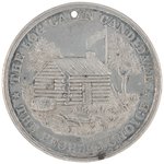 B. HARRISON MEDAL DeWITT 1888-7 USING REVERSE DIE FROM HIS GRANDFATHER'S 1840 CAMPAIGN.