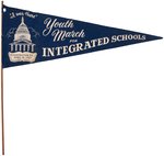 MARTIN LUTHER KING "YOUTH MARCH FOR INTEGRATED SCHOOLS" CIVIL RIGHTS PENNANT.