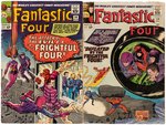 "FANTASTIC FOUR" RUN OF 12 SILVER AGE ISSUES.