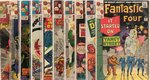 "FANTASTIC FOUR" RUN OF 12 SILVER AGE ISSUES.