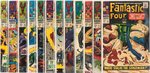 "FANTASTIC FOUR" LOT OF 14 SILVER AGE ISSUES.