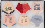 MILITARY BASE SOUVENIR WOMEN'S MINIATURE PANTIES- 9 W/ SLOGAN "REMEMBER PEARL HARBOR".