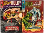 "TALES TO ASTONISH" FEATURING SUB-MARINER AND THE INCREDIBLE HULK SILVER AGE LOT OF 13 ISSUES.