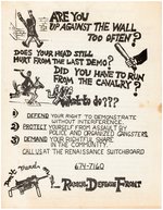 "ARE YOU UP AGAINST THE WALL TOO OFTEN?" RADICAL DEFENSE FRONT FLYER.