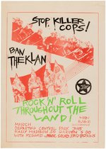 "ROCK AGAINST RACISM" BAD BRAINS NEW YORK CITY CONCERT POSTER.