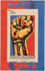 OSPAAAL "SOLIDARITY WITH THE AFRO AMERICAN PEOPLE" 1968 CIVIL RIGHTS POSTER.