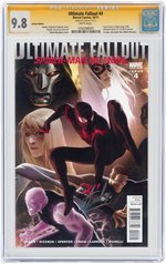 "ULTIMATE FALLOUT" #4 OCT. 2011 CGC 9.8 NM/MINT (FIRST MILES MORALES SPIDER-MAN) SIGNATURE SERIES.