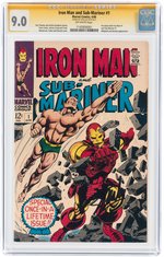 "IRON MAN AND SUB-MARINER" #1 APRIL 1968 CGC 9.0 VF/NM SIGNATURE SERIES.