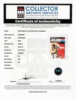 "G.I. JOE - BACKBLAST" SERIES 9/34 BACK PROOF CARD CAS 95+.