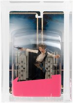 "STAR WARS UNLEASHED - HAN SOLO" PRE-PRODUCTION PACKAGING SAMPLE CARDED ACTION FIGURE CAS 70.
