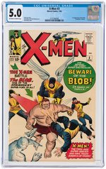 "X-MEN" #3 JANUARY 1964 CGC 5.0 VG/FINE (FIRST BLOB).