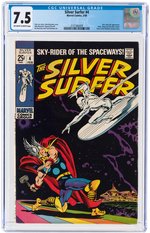 "SILVER SURFER" #4 FEBRUARY 1969 CGC 7.5 VF- (SILVER SURFER VS. THOR).