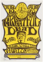 FAMILY DOG CONCERT POSTER FD-22 FEATURING GRATEFUL DEAD SIGNED BY STANLEY MOUSE & ALTON KELLEY.