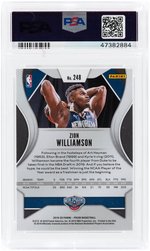 2019 PANINI PRIZM ZION WILLIAMSON ROOKIE CARD #248 PSA GEM MINT 10.