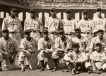 1936 NEGRO LEAGUE EAST ALL-STARS TEAM PHOTO WITH PAIGE/GIBSON/BELL/CHARLESTON/JOHNSON/FOSTER/MACKEY.