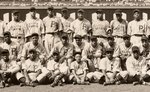1936 NEGRO LEAGUE EAST ALL-STARS TEAM PHOTO WITH PAIGE/GIBSON/BELL/CHARLESTON/JOHNSON/FOSTER/MACKEY.
