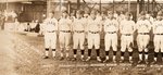 1927 PHILADELPHIA ROYAL GIANTS VS HAWAII ASAHI (TOUR OF JAPAN) PANORAMA W/HOF'ERS MACKEY & COOPER.