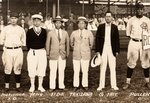 1927 PHILADELPHIA ROYAL GIANTS VS HAWAII ASAHI (TOUR OF JAPAN) PANORAMA W/HOF'ERS MACKEY & COOPER.