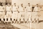 1927 PHILADELPHIA ROYAL GIANTS VS HAWAII ASAHI (TOUR OF JAPAN) PANORAMA W/HOF'ERS MACKEY & COOPER.