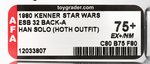 "STAR WARS: THE EMPIRE STRIKES BACK- HAN SOLO (HOTH OUTFIT)" 32 BACK-A AFA 75+ EX+/NM.