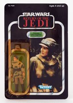 "STAR WARS: RETURN OF THE JEDI" PRINCESS LEIA ORGANA IN COMBAT PONCHO 77 BACK-A CARD.