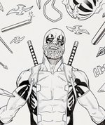 "DESPICABLE DEADPOOL" #299 COVER PENCILS & INKED ORIGINAL ART BY MIKE HAWTHORNE.
