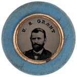 GRANT & COLFAX BACK-TO-BACK FERROTYPE JUGATE WITH CLOTH BORDER.
