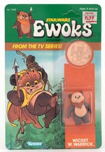 "STAR WARS: EWOKS - WICKET W. WARRICK" ON CARD.