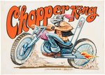 TOPPS "FAR-OUT IRON-ONS - CHOPPER KING" ORIGINAL ART.