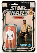 "STAR WARS" LUKE SKYWALKER 12 BACK-B CARDED ACTION FIGURE.