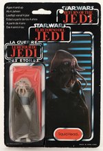 "STAR WARS: RETURN OF THE JEDI" TRI-LOGO SQUID HEAD 70 BACK CARD.