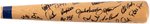 1993 TEXAS RANGERS TEAM-SIGNED BASEBALL BAT.