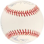 500 HOME RUN CLUB MULTI-SIGNED BASEBALL.