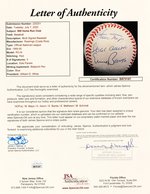 500 HOME RUN CLUB MULTI-SIGNED BASEBALL.