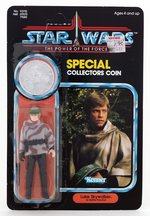 "STAR WARS: POWER OF THE FORCE" LUKE SKYWALKER IN BATTLE PONCHO 92 BACK CARD.