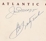 CAESARS ATLANTIC CITY MULTI-SIGNED FOLDER WITH DiMAGGIO, YASTRZEMSKI, ARGUELLO & COONEY.