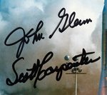 MERCURY 7 ASTRONAUT-SIGNED PHOTO PAIR.