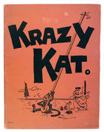 "KRAZY KAT/A JAZZ PANTOMIME" ILLUSTRATED MUSIC BOOK.