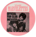 “THE MARVELETTES OFFICIAL FAN CLUB MEMBER” BUTTON.