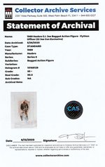 "G.I. JOE - PYTHON PATROL OFFICER" SERIES 8 FIGURE IN BAGGIE CAS 85+.