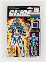 "G.I. JOE - COBRA COMMANDER W/BATTLE ARMOR" SERIES 6 FIGURE DISPLAYED W/CARDBACK LOOSE CAS 85.