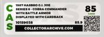 "G.I. JOE - COBRA COMMANDER W/BATTLE ARMOR" SERIES 6 FIGURE DISPLAYED W/CARDBACK LOOSE CAS 85.