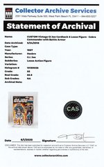 "G.I. JOE - COBRA COMMANDER W/BATTLE ARMOR" SERIES 6 FIGURE DISPLAYED W/CARDBACK LOOSE CAS 85.