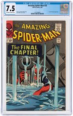 "AMAZING SPIDER-MAN" #33 FEBRUARY 1966 CGC 7.5 VF-.